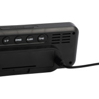 Digitálny budík Roanne LED Karlsson KA6154BK, čierna